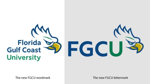 New logo design for FGCU Florida Gulf Coast University