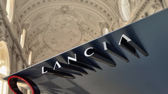 Reveal of the new Logo marking the electric mobility era of Lancia