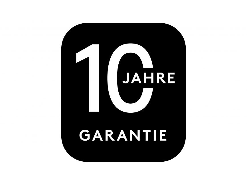 10 Jahre Garantie Badge Logo