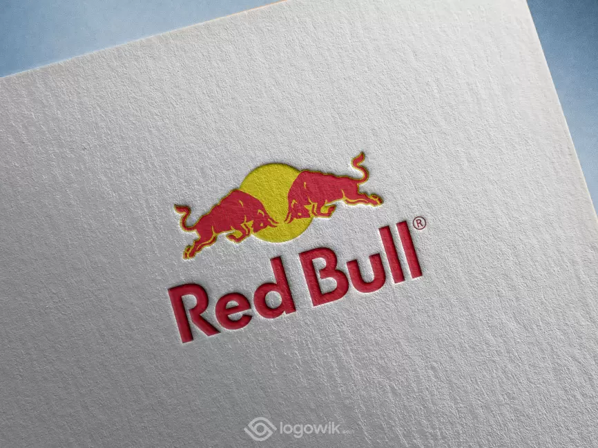 Red Bull Logo Mockup Thumb