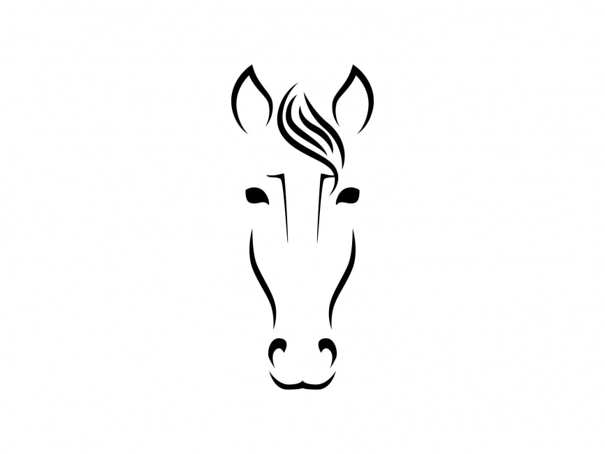 Horse Face Logo Logo Template
