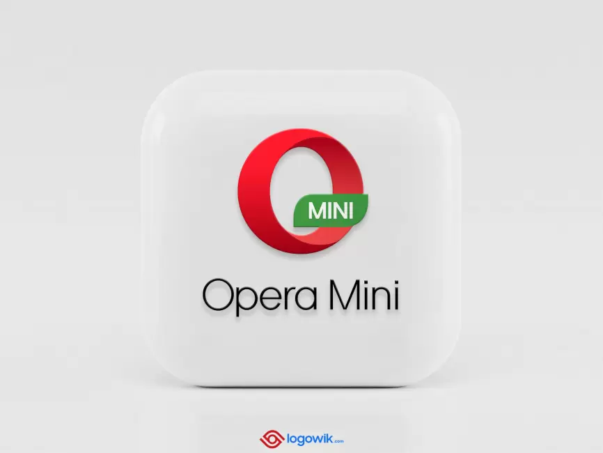 Opera Mini Logo Mockup