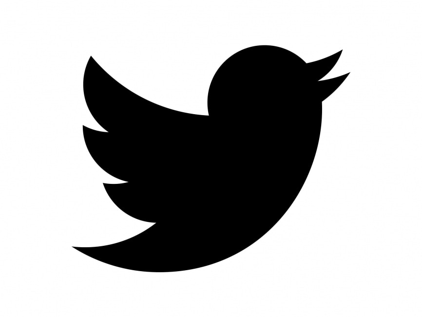 Twitter Black Bird Icon PNG vector in SVG, PDF, AI, CDR format