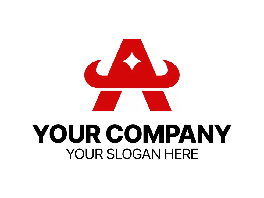 A Letter Company Logo Template