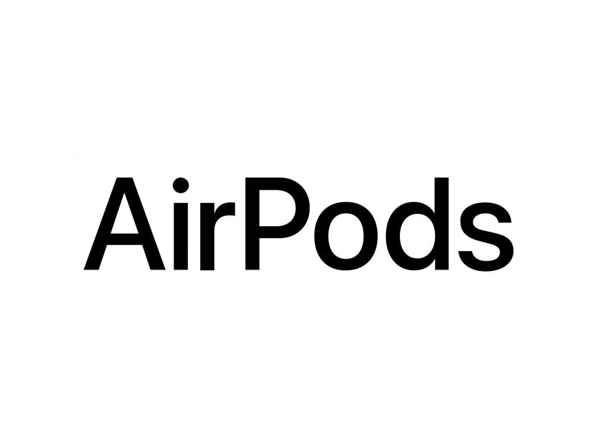 Apple AirPods Wordmark Logo