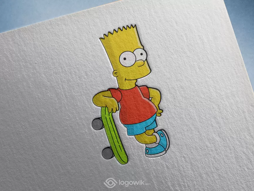 Bart Simpson Logo Mockup Thumb