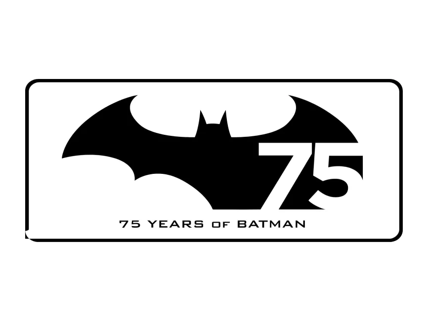 Batman 75 Years Logo PNG vector in SVG, PDF, AI, CDR format