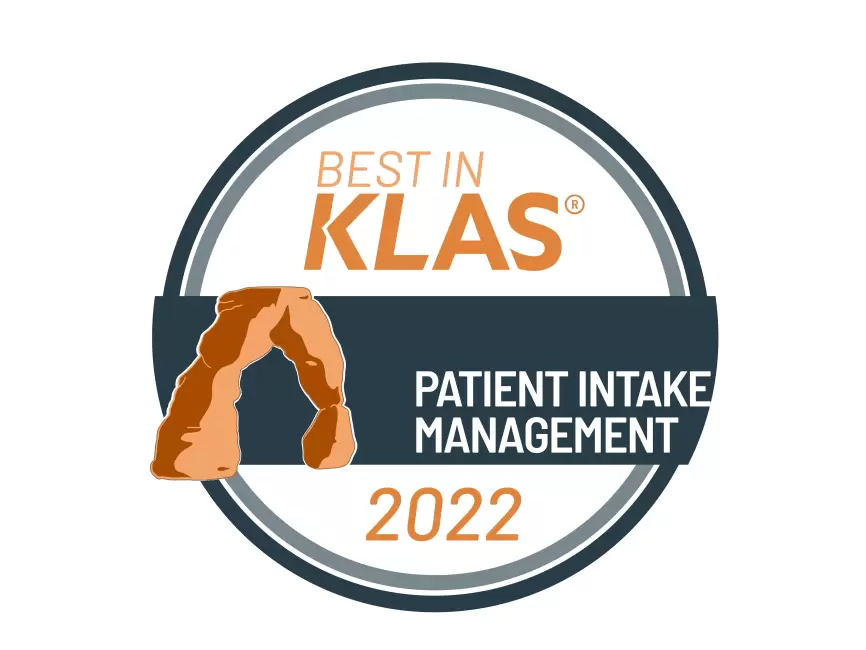 Best in KLAS Patient Intake Management 2022 Badge Logo
