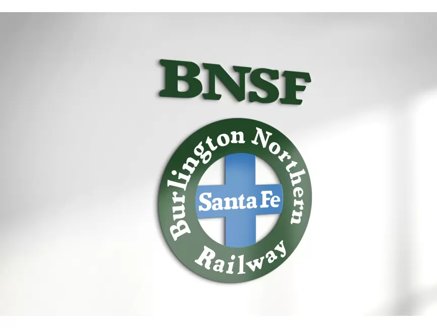 BNSF Burlington Northerm Railway Logo Mockup Thumb