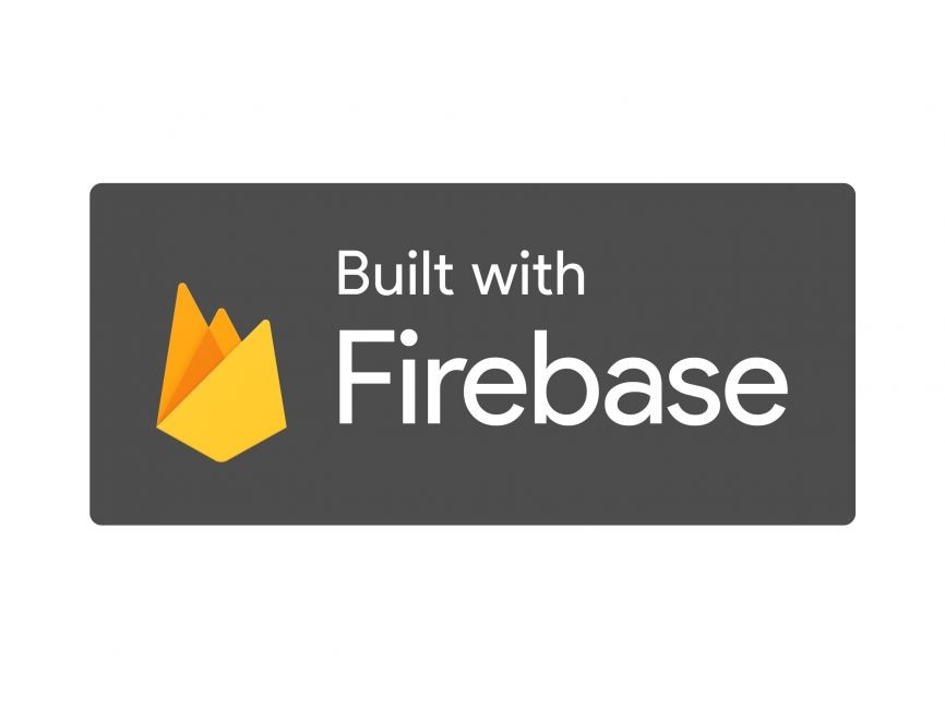 Built with Firebase Dark Logo