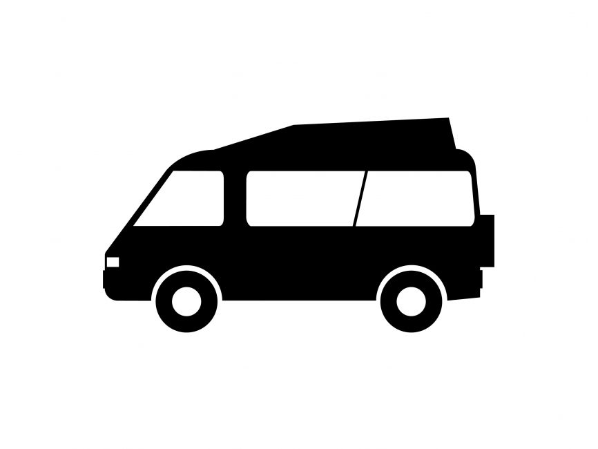 Camper Van Pictogram Logo