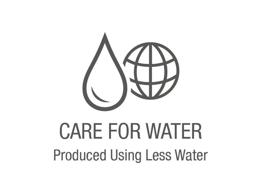 Care for Water Produced Using Less Water Logo