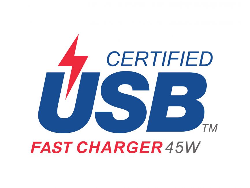 Certified USB Fast Charger 45W Logo