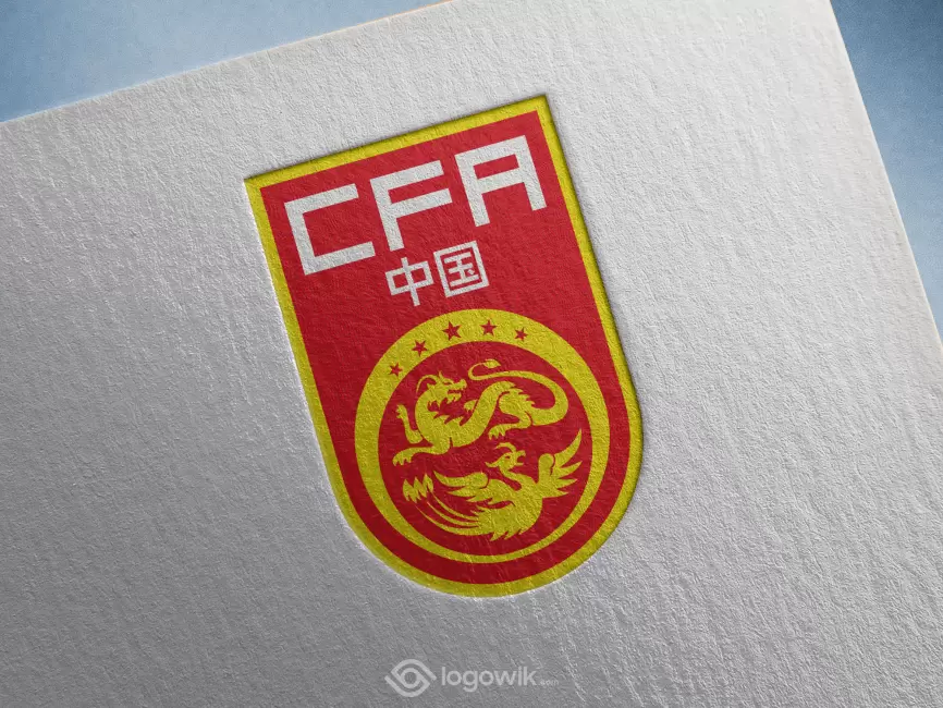 Chinese Football Association Logo Mockup