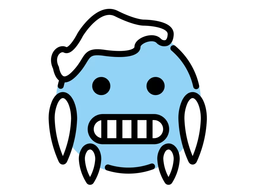 Cold Face Emoji Icon