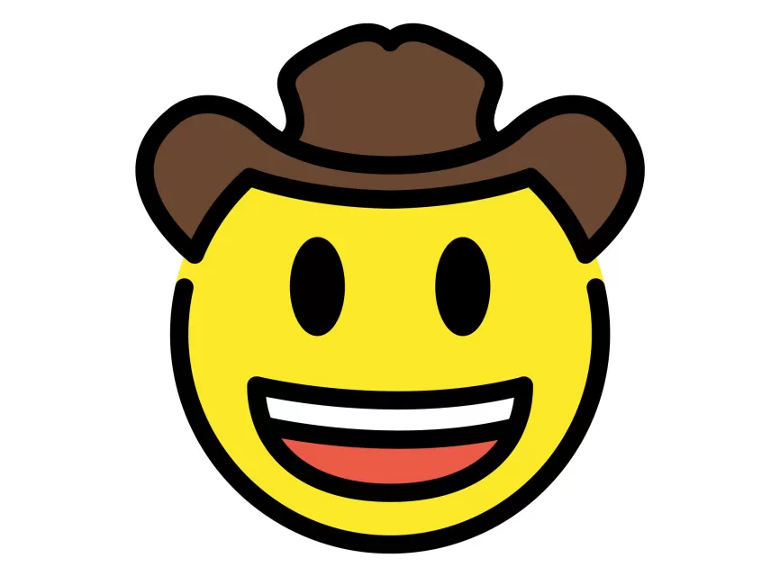 Cowboy Hat Face Emoji Icon
