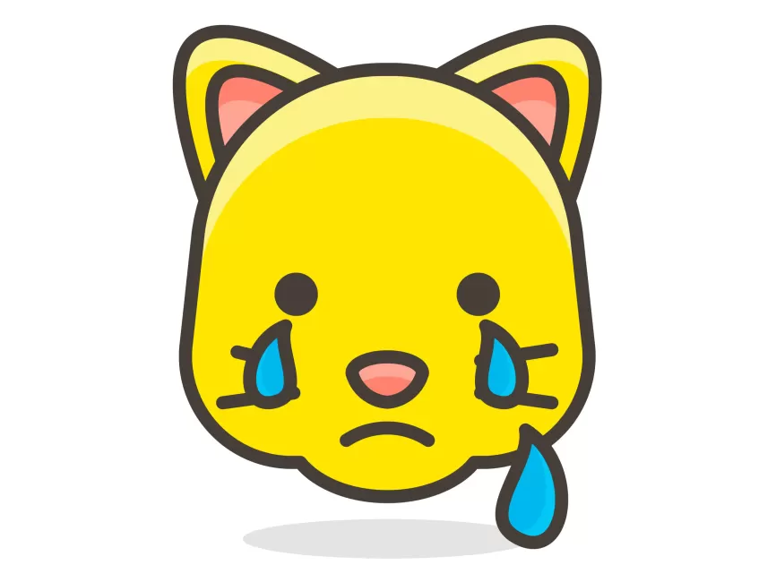 sad cat face emoticon