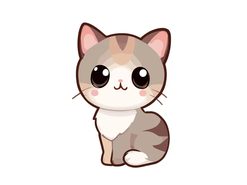 Cute Cat Icon Logo Template and Ideas for Design