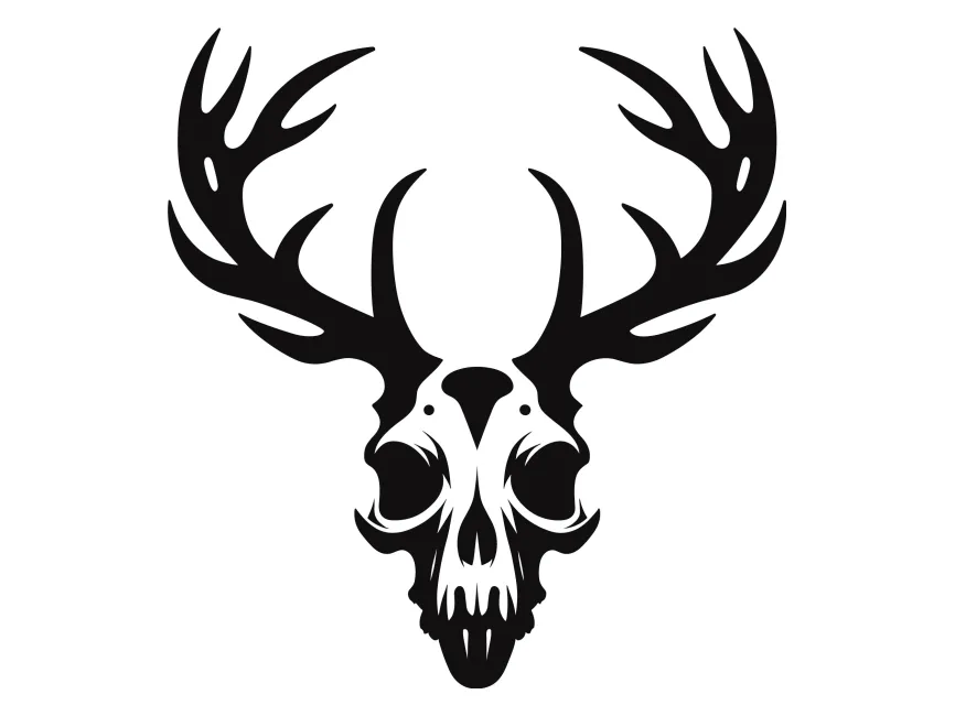 Deer Skull Logo Template PNG vector in SVG, PDF, AI, CDR format