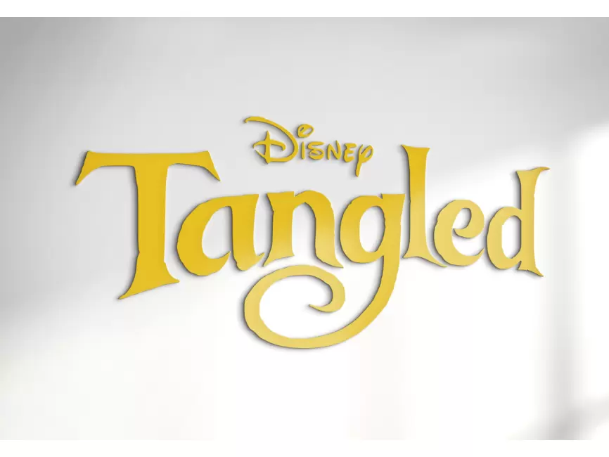 Disney Tangied Logo Mockup