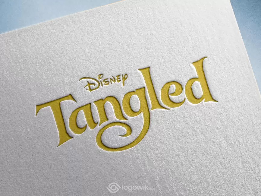 Disney Tangied Logo Mockup