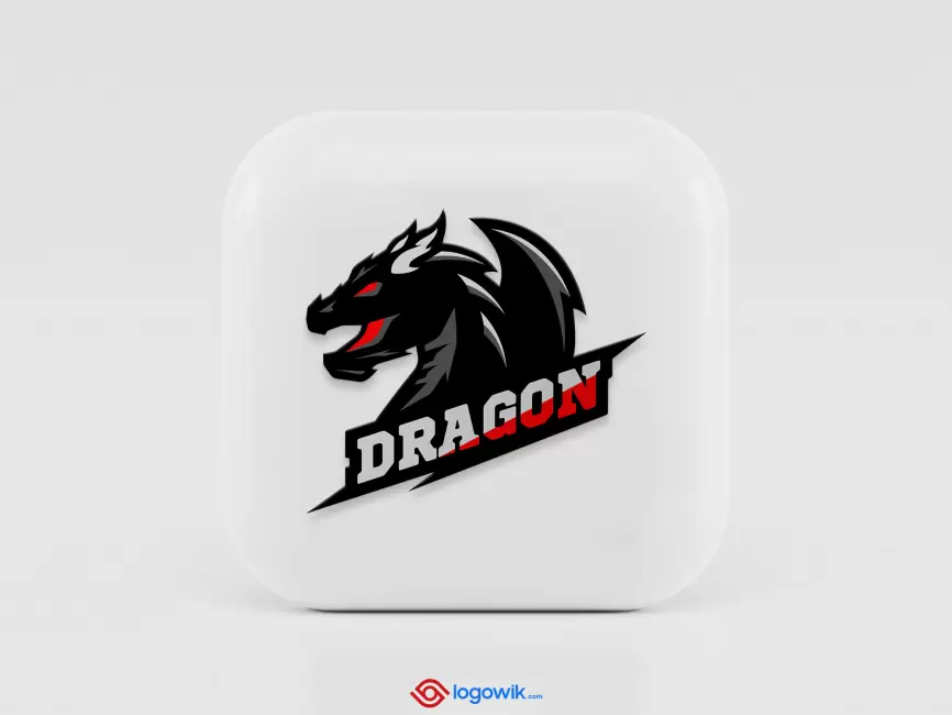 Dragon Logo Mockup Thumb