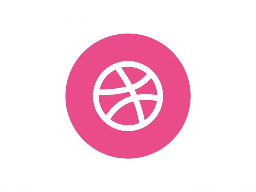 Dribbble Circle Icon Logo