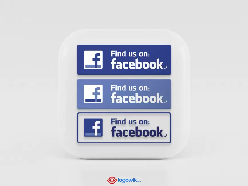 Facebook Find us on Logo Mockup Thumb
