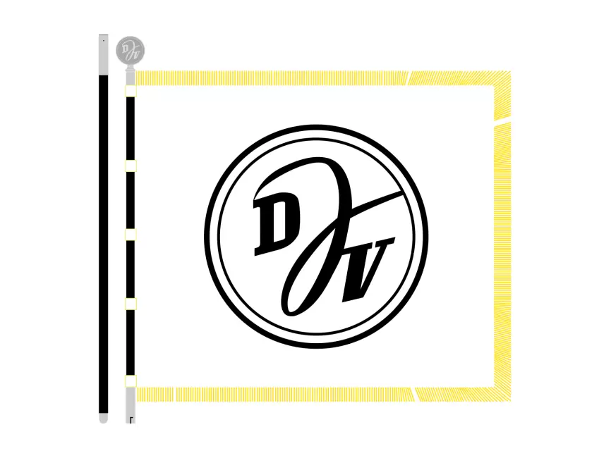 Fahne Deutscher Judoverband DJV DDR Logo