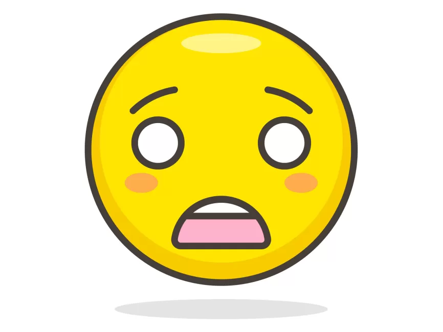 Scared Face, Scared, Expresson, Emoticon PNG and Vector with