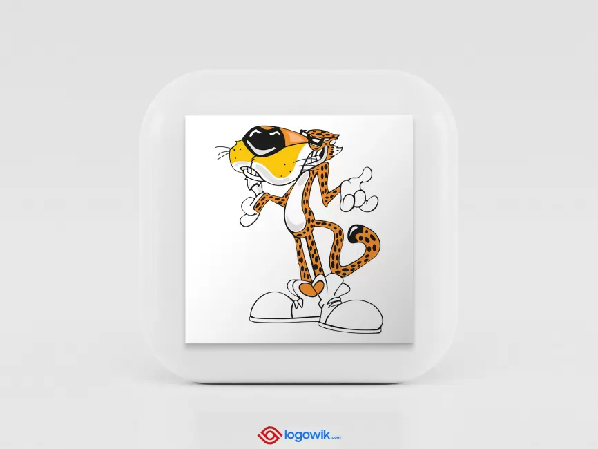 Frito Lay Lion Character Logo Mockup