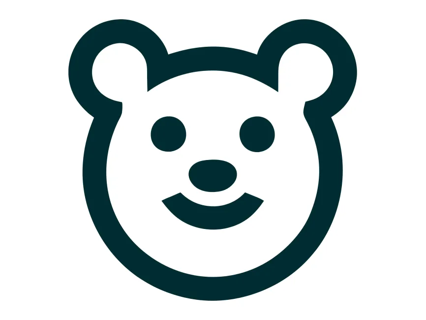 Funny Bear Logo Template PNG vector in SVG, PDF, AI, CDR format