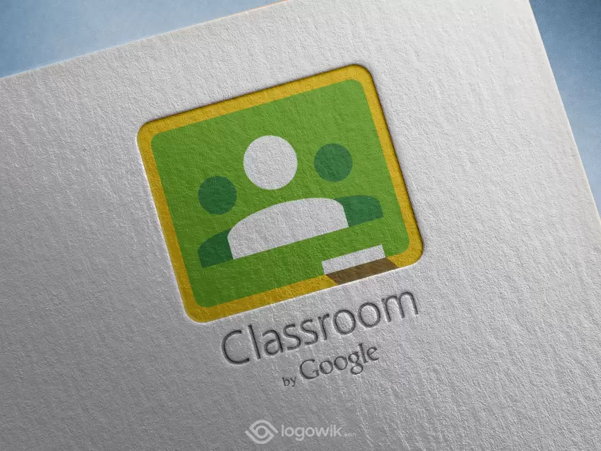 Google Classroom Logo Mockup
