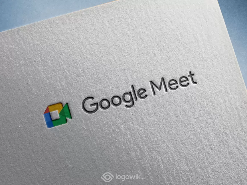Google Meet Logo Mockup