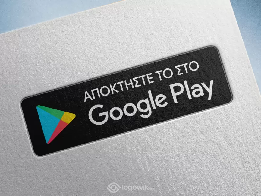 Google Play Badge Greek Logo