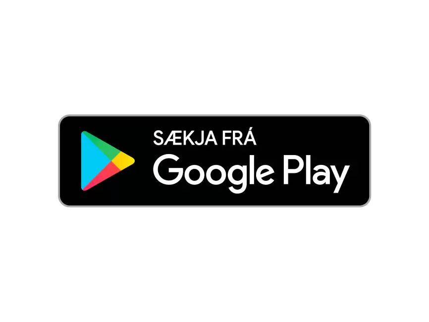 Google Play Badge Icelandic Saekja Fra Google Play Logo