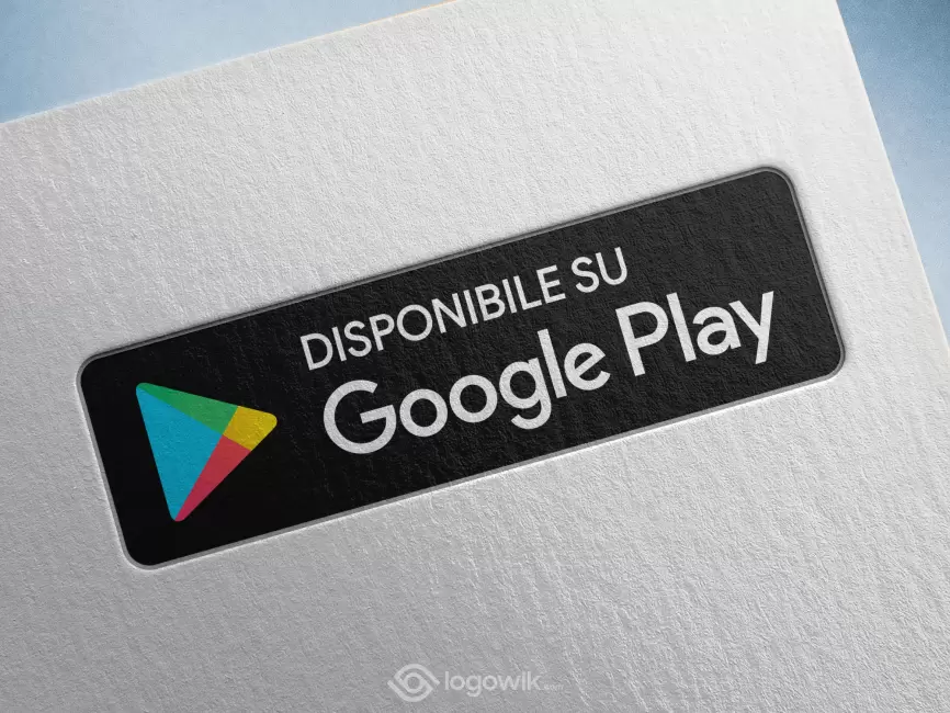Google Play Badge Italian Disponibile Su Google Play Logo