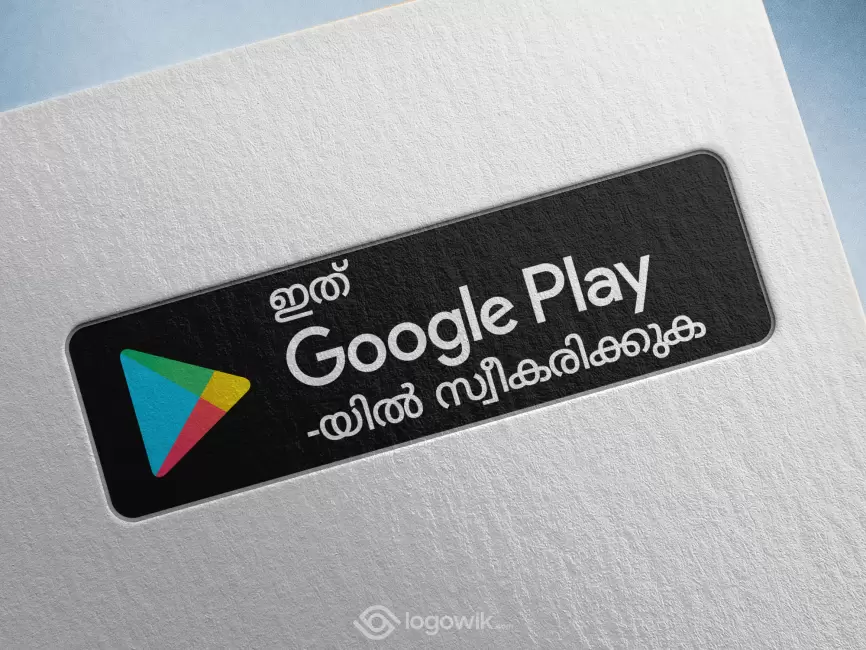 Google Play Badge Malayalam Logo