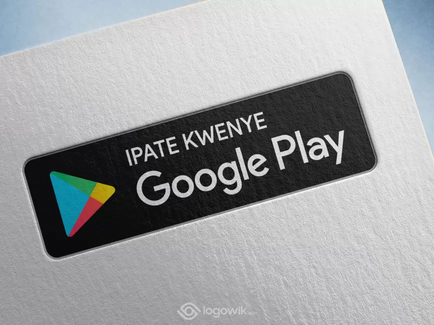Google Play Badge Swahili Ipate Kwenye Google Play Logo