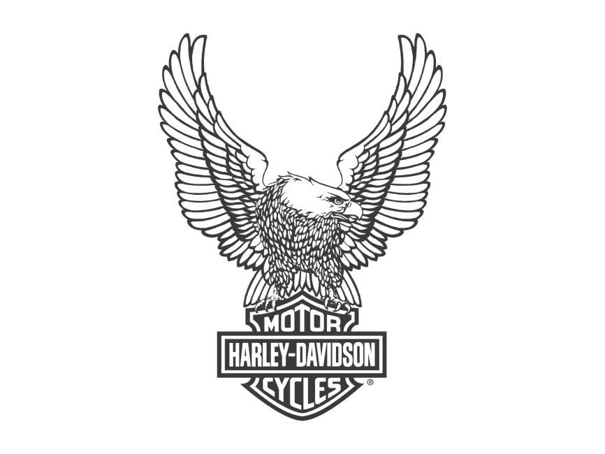 harley davidson line art