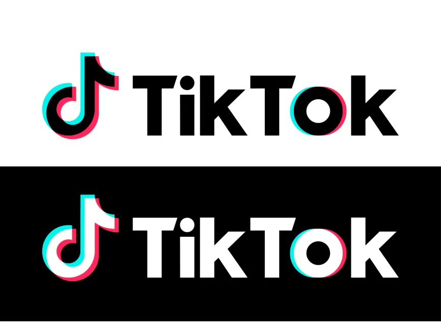 Horizontal Black and White TikTok Logo PNG vector in SVG, PDF, AI ...