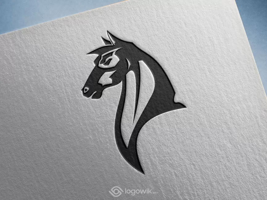 Horse Logo Mockup Thumb