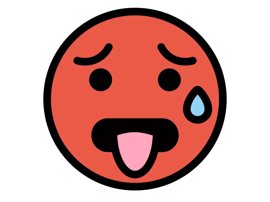 Hot Face Emoji Icon