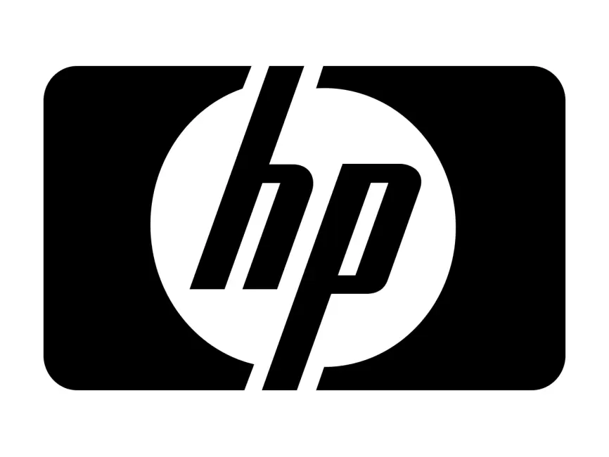 HP Hewlett Packard 1979 Black Logo