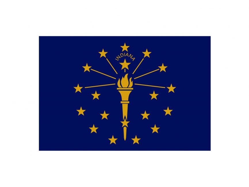 Indiana State Flag Logo