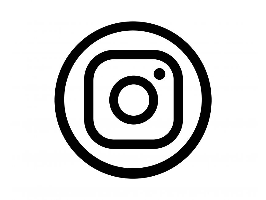 instagram logo white vector