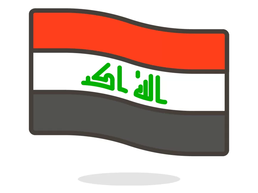 Iraq Flag Emoji Icon Vector Free Download Logowik