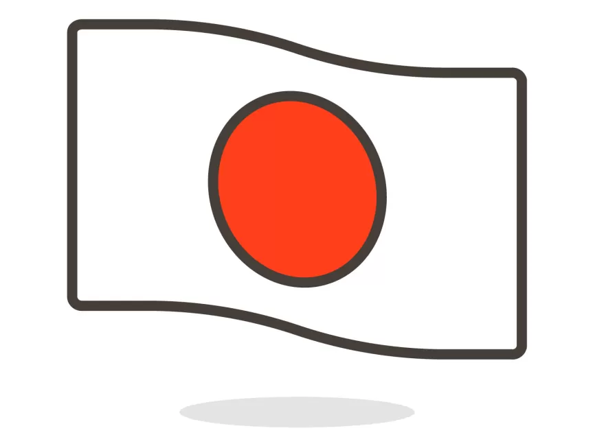 lawaai ik luister naar muziek Sentimenteel Japan Flag Emoji Icon PNG vector in SVG, PDF, AI, CDR format