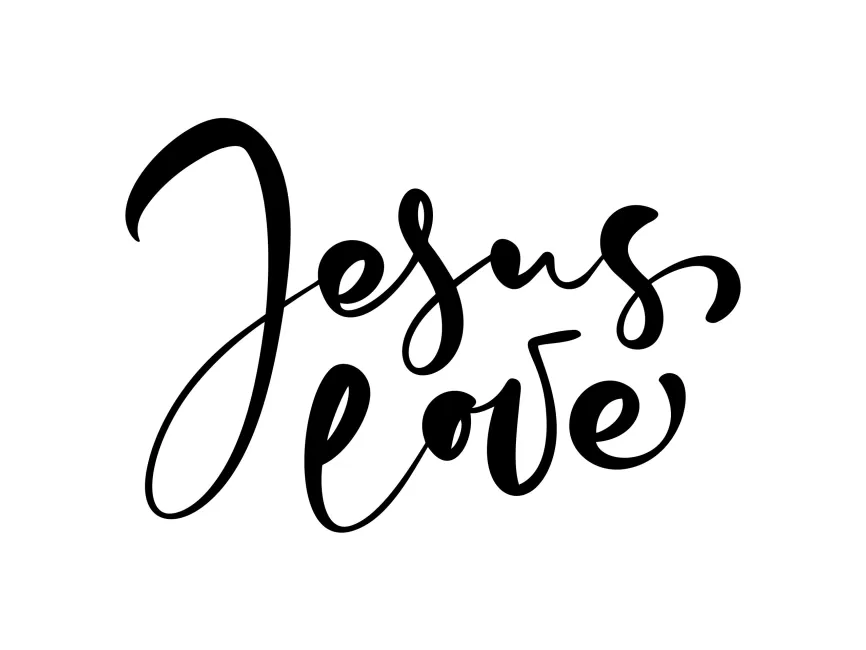 Jesus Love Quote Vector