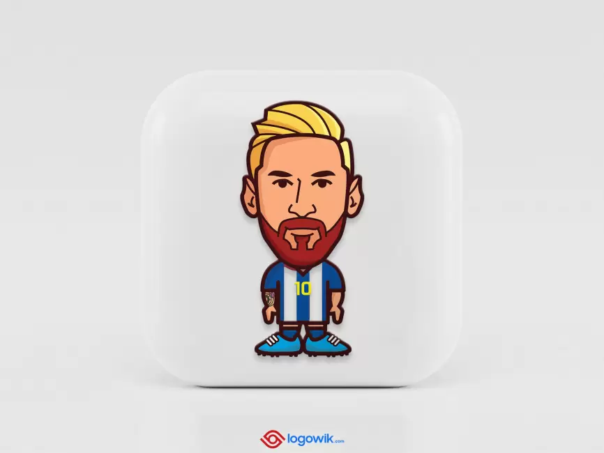 Lionel Messi Logo Mockup Thumb